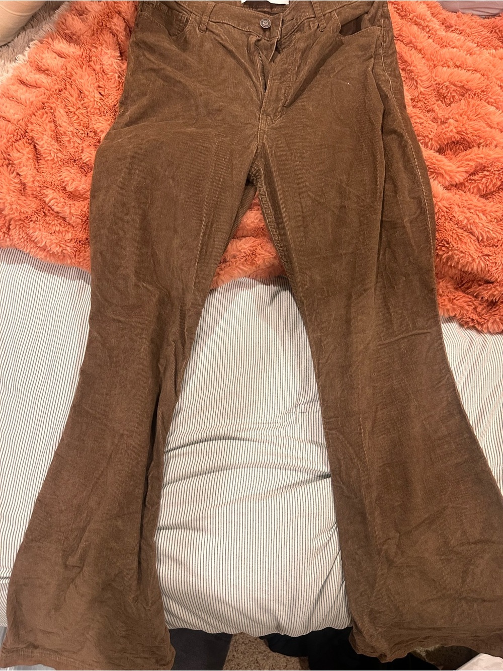 Hollister Brown Corduroy Wide-Leg Jeans